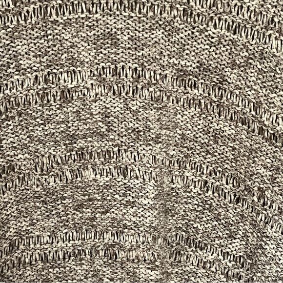 Bcbgmaxazria sweater pullover cream marbled short sleeve asymmetric knit Size XS - Picture 4 of 8